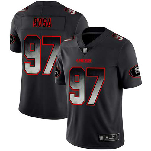 San Francisco 49ers Limited Black Men Nick Bosa NFL Jersey 97 Smoke Fashion